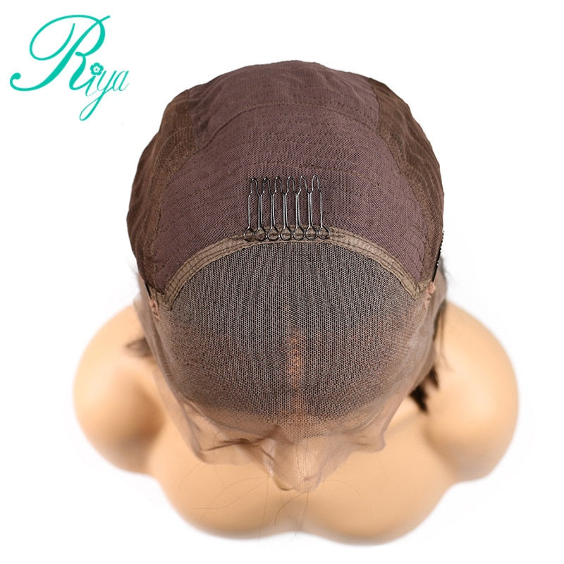 #1B/99J Ombre Body Wave Peruvian Remy Lace Frontal Human Hair Wig