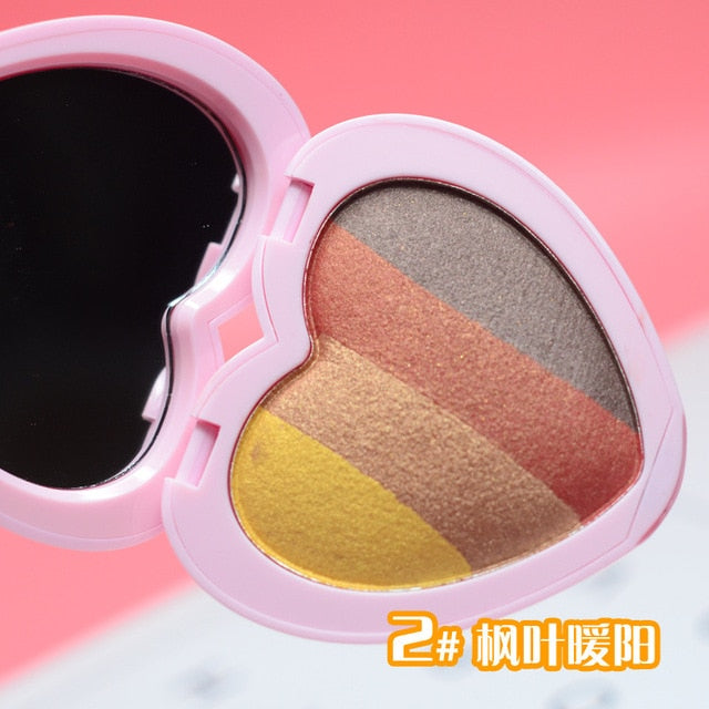 Four-color Heart-shaped Matte Eye Shadow