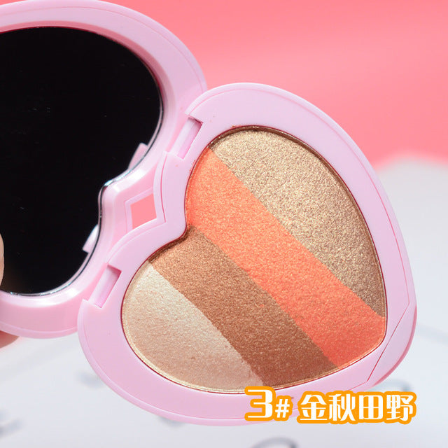 Four-color Heart-shaped Matte Eye Shadow