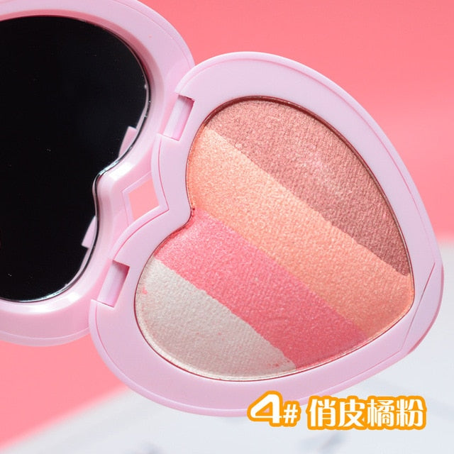 Four-color Heart-shaped Matte Eye Shadow