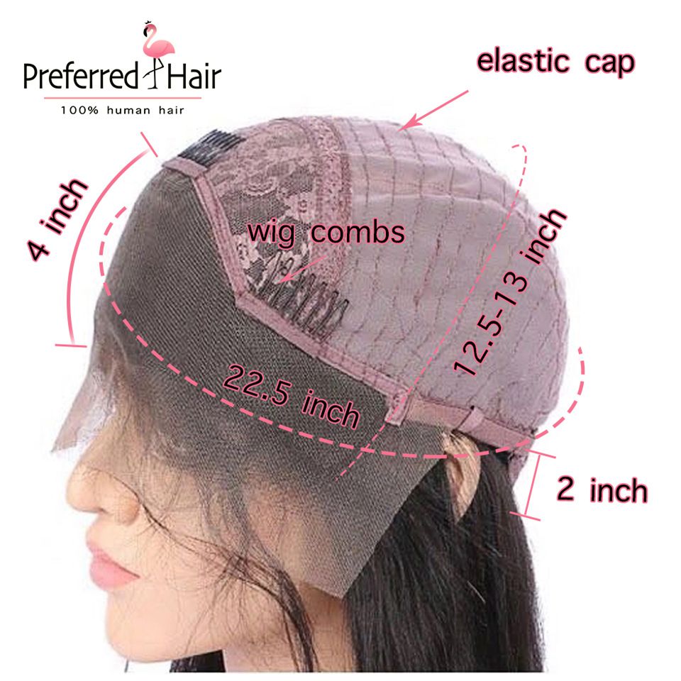 Green Body Wave Brazilian Human Hair Lace Front Wig