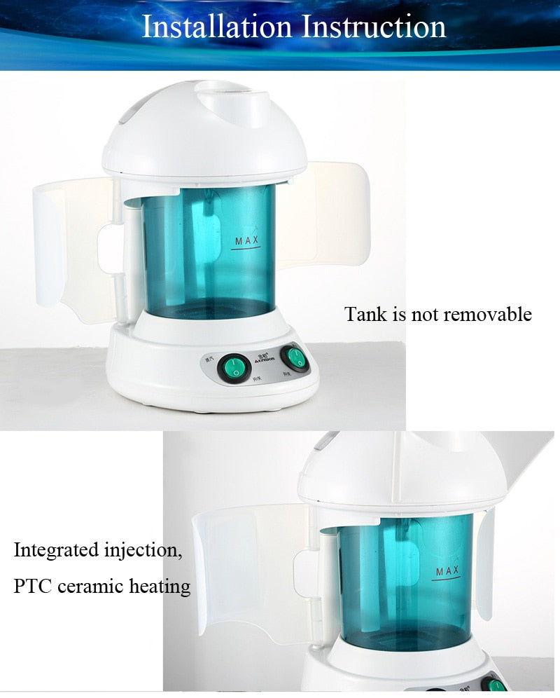2 in 1 Hair and Facial Steamer with Bonnet